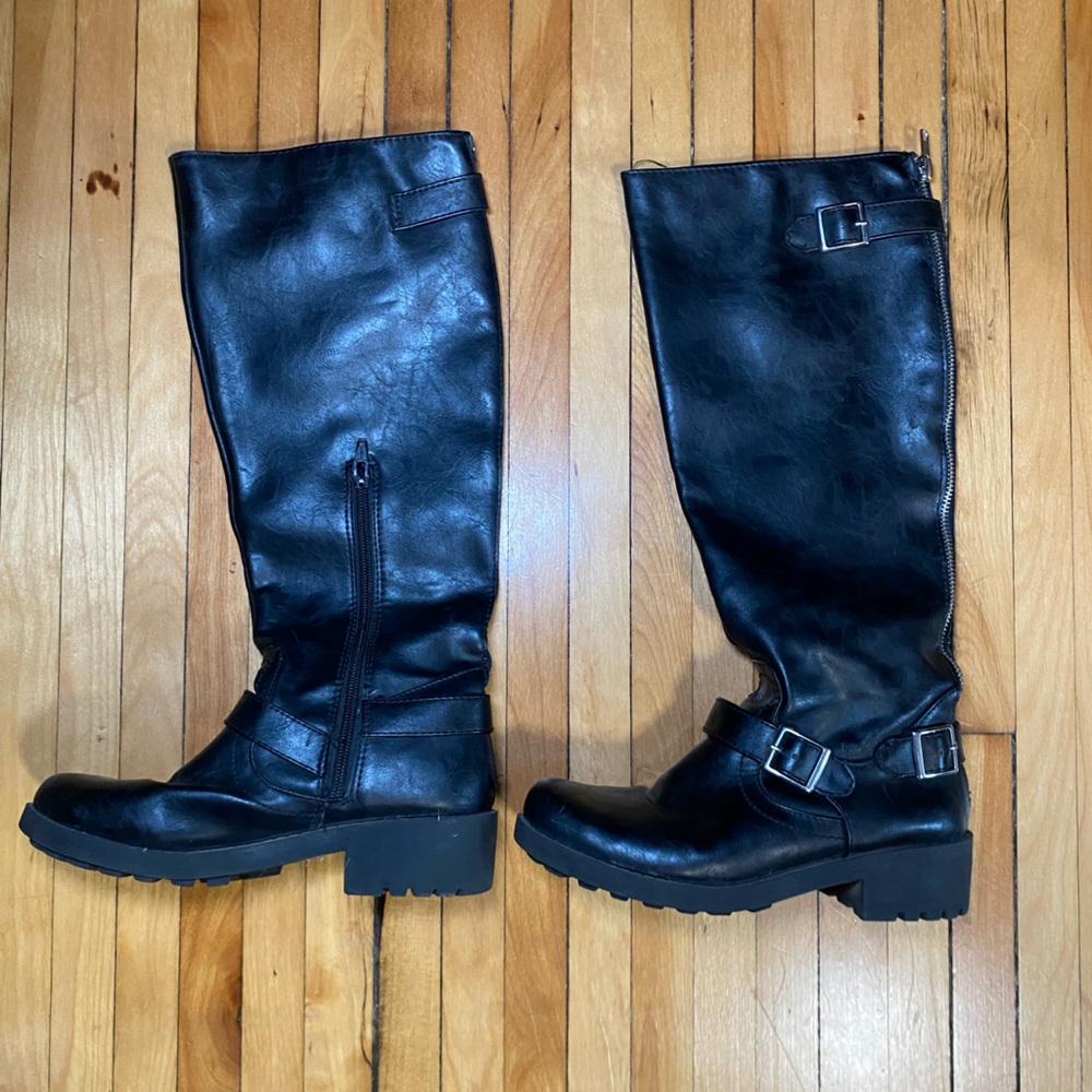 Mossimo Supply Co. Black Knee-High Boots